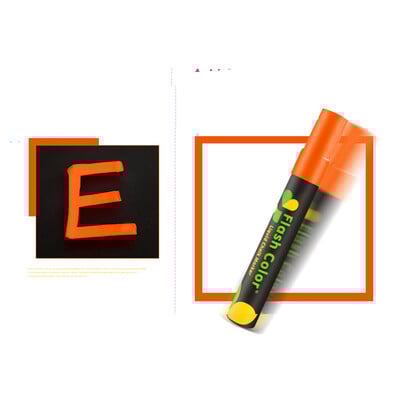 4 vnt. 6 mm fluorescencinis rašiklis LED lenta reklaminis rašiklis švieslentė rašiklis stiklo ištrinama lenta žalia juoda lenta rašiklis skysta kreida