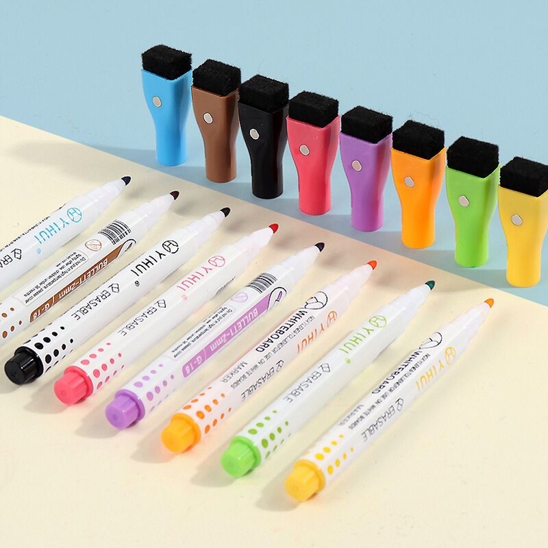 Изтриваем многоцветен магнитен маркер за бяла дъска Art Marker Pen For Whiteboard Graffiti Manga Art Drawing Pen for School Office