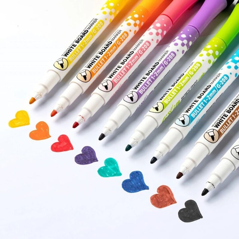 Изтриваем многоцветен магнитен маркер за бяла дъска Art Marker Pen For Whiteboard Graffiti Manga Art Drawing Pen for School Office