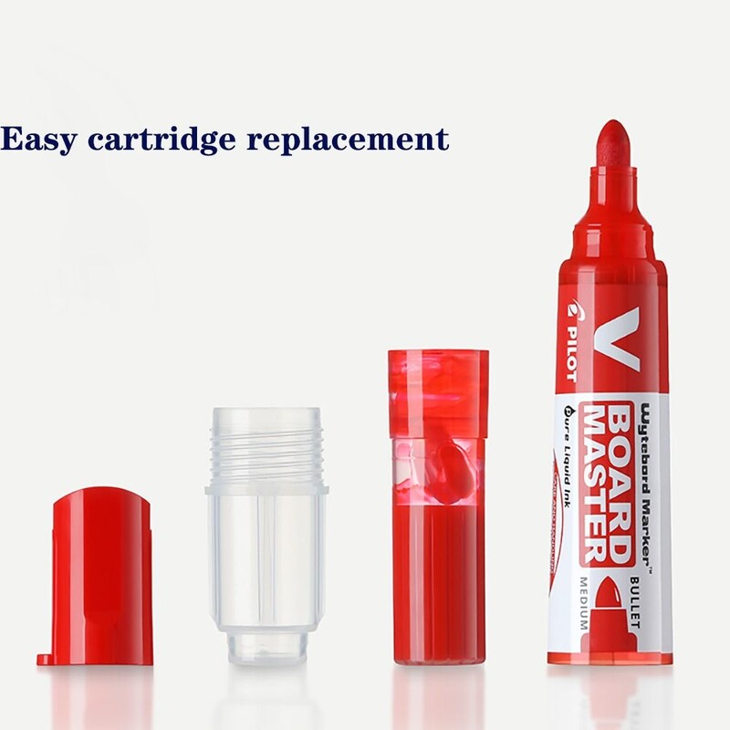 Pilotinis baltos lentos žymeklis 2,3 mm vidutinės kulkos ištrinamas pakartotinai užpildomas skystu rašalu mokyklos / biuro tapybos reikmenys mokytojų raštinės reikmenys