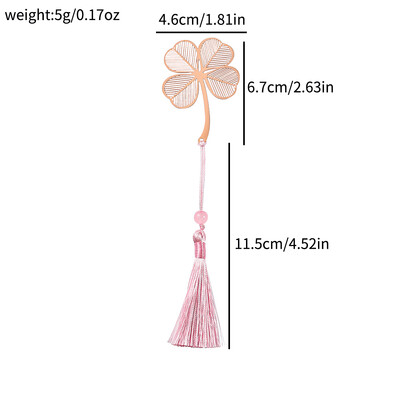 Semne de carte metalice cu 10 stiluri de aur roz de culoarea aurului cu goluri de animale cu flori cu plante cu ciucuri roz pentru colectia de cadouri pentru iubitorii de carte