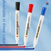 M&G 10 vnt. trinamas baltos lentos žymeklis D10 vieno galo biuro konferencijų žymeklis, trinamas lentos žymeklis Mėlynas/juodas/raudonas