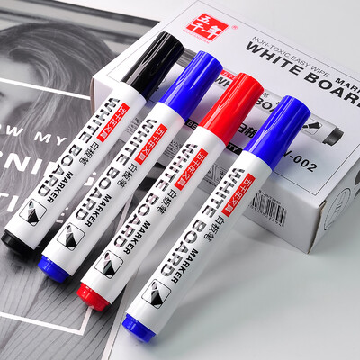 3/6 komada olovke za bijelu ploču, olovke za ploču, finog pera, crne, plave, crvene uredske olovke s izbrisivošću, pribora za markere za školu