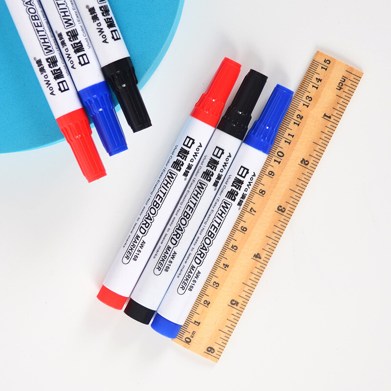 10 vnt/stal. Spalvingas lentos žymeklis juodas baltas lentos žymekliai mokykliniai reikmenys Vaikų piešimo rašiklis Escola biuro reikmenys