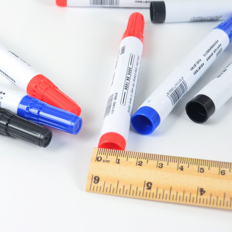 10 vnt/stal. Spalvingas lentos žymeklis juodas baltas lentos žymekliai mokykliniai reikmenys Vaikų piešimo rašiklis Escola biuro reikmenys