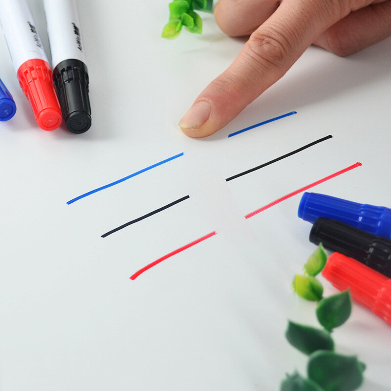 10 vnt/stal. Spalvingas lentos žymeklis juodas baltas lentos žymekliai mokykliniai reikmenys Vaikų piešimo rašiklis Escola biuro reikmenys