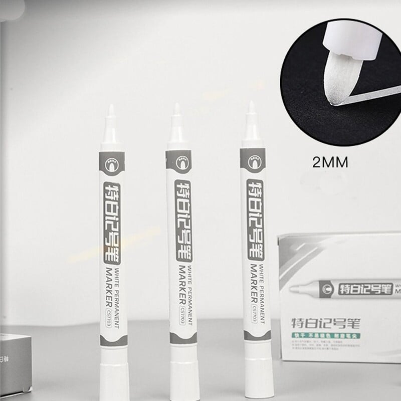 10 vnt/rinkinys Kūrybinis grafinis piešimas baltas žymeklis pieštukas Artist nuolatiniai grafiti rašikliai Greitai džiūstantys meno žymekliai
