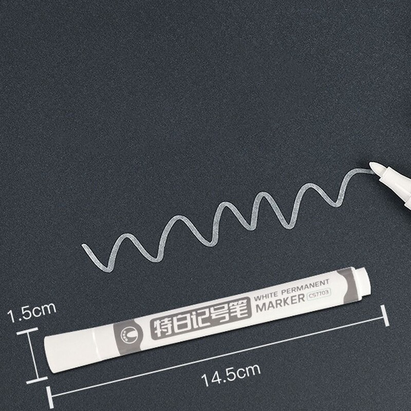 10 vnt/rinkinys Kūrybinis grafinis piešimas baltas žymeklis pieštukas Artist nuolatiniai grafiti rašikliai Greitai džiūstantys meno žymekliai