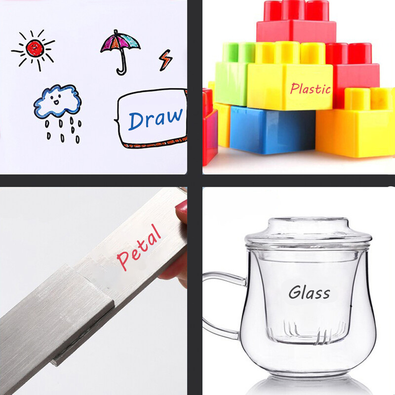 3 vnt. baltos lentos nutrinami žymekliai didelės talpos edukaciniai konferencijų žymekliai juodi, atsparūs dilimui antgalis biurui