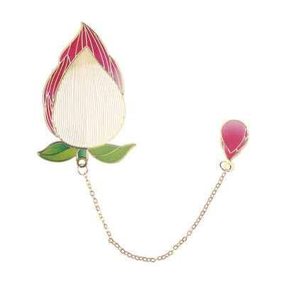 Šuplji paun Kvačica za knjige Mjedena resa Kineski dizajn Vintage Paginacija knjige Oznaka za studente Metalna oznaka za pribor za pisanje