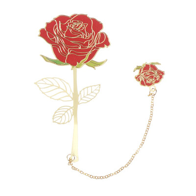 Šuplji paun Kvačica za knjige Mjedena resa Kineski dizajn Vintage Paginacija knjige Oznaka za studente Metalna oznaka za pribor za pisanje