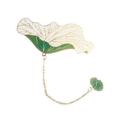 Šuplji paun Kvačica za knjige Mjedena resa Kineski dizajn Vintage Paginacija knjige Oznaka za studente Metalna oznaka za pribor za pisanje