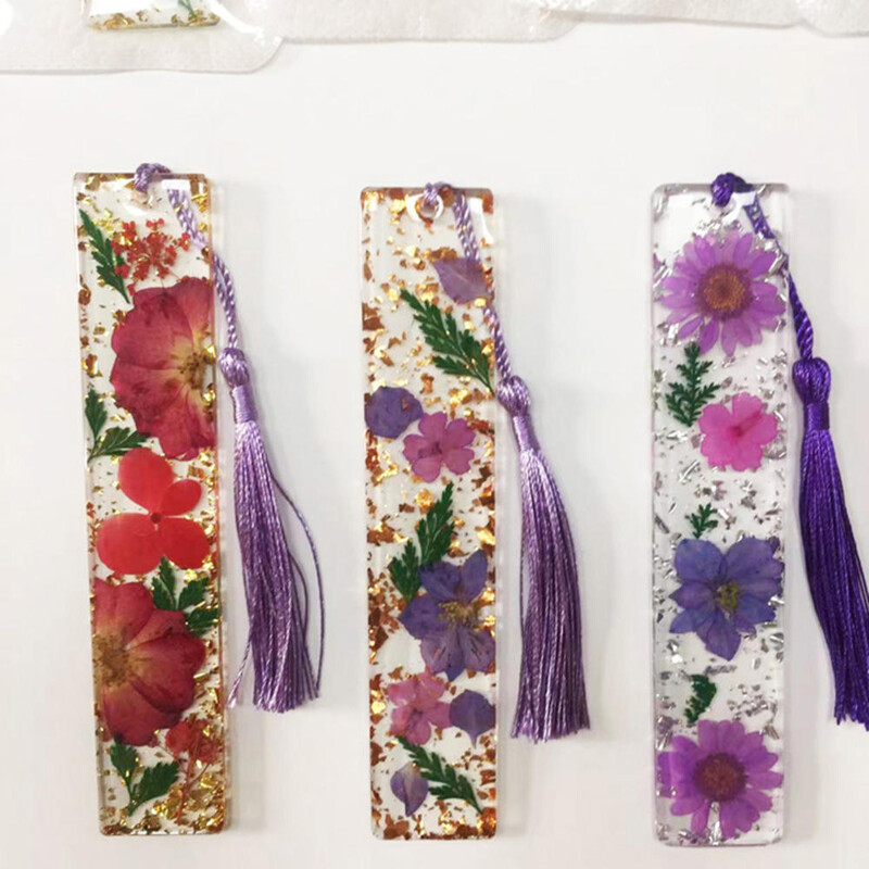 Kūrybinė žymė Skaitymo knygos ženklas Daisy džiovintų gėlių kutas Žymė Motinos dienos knygų mylėtojui Dovanų dervos žymė