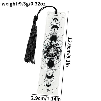 1tk/2tk Elupuu Kuu Taroelement Muster Akrüül Järjehoidjad Õpilaste õppetarbed Kirjatarbed Kingitused Dekoratsioonikingitused