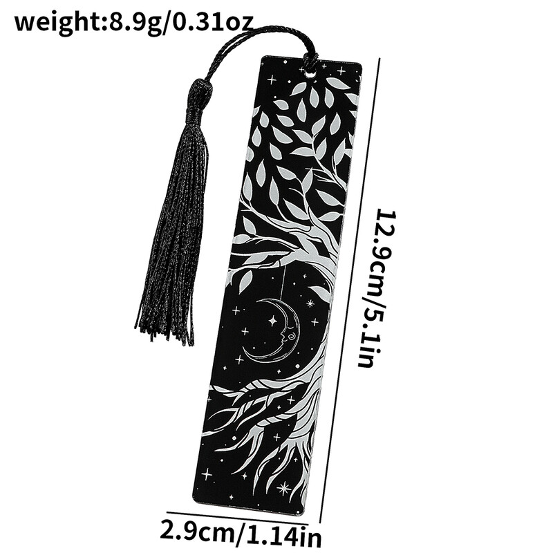 1tk/2tk Elupuu Kuu Taroelement Muster Akrüül Järjehoidjad Õpilaste õppetarbed Kirjatarbed Kingitused Dekoratsioonikingitused