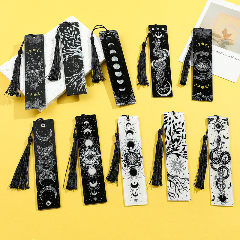 1tk/2tk Elupuu Kuu Taroelement Muster Akrüül Järjehoidjad Õpilaste õppetarbed Kirjatarbed Kingitused Dekoratsioonikingitused