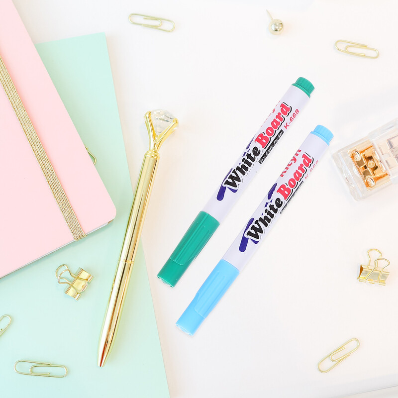 12 gab. tāfeles pildspalva Ūdens gleznošanas pildspalvas Skolas piederumi, sausās dzēšanas marķieri, dzēšami bērniem