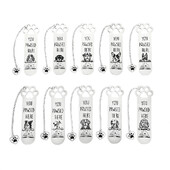 Armas koera roostevabast terasest järjehoidja - multikas ripatsiga järjehoidjaga, sobib koerasõpradele lugemiskogu väike kingitus