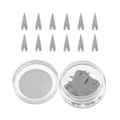 Semn de carte de poziționare gol din metal, 12 buc, aur/argint/suport pentru cărți din aur roz