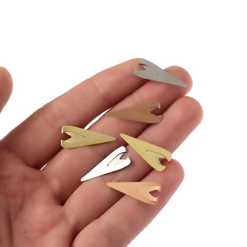 Semn de carte de poziționare gol din metal, 12 buc, aur/argint/suport pentru cărți din aur roz