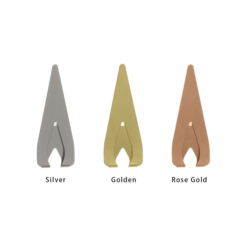 Semn de carte de poziționare gol din metal, 12 buc, aur/argint/suport pentru cărți din aur roz