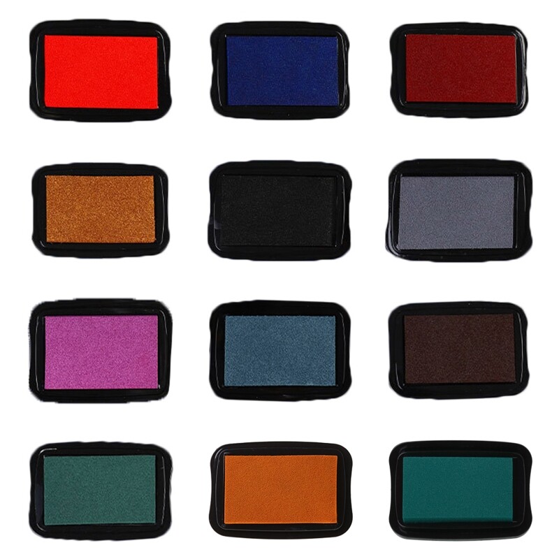 Rankų darbo „pasidaryk pats“ vandens pagrindo pirštų dažų padėklas guminiams antspaudams spausdinimo popieriui „Scrapbooking Inkpad“