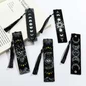 Crno-bijela serija knjižnih oznaka tamnog stila - akrilna knjižna oznaka s privjeskom, rođendanski i božićni poklon za ljubitelje knjiga