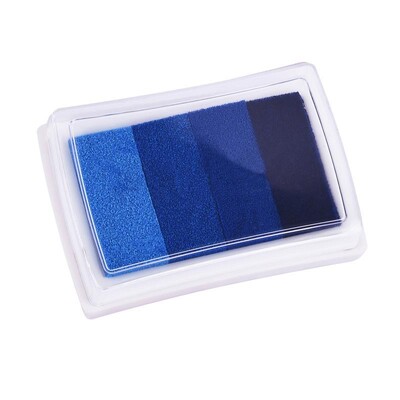 1 gabalas kūrybinių raštinės reikmenų keturių spalvų gradiento rašalo padėklas „pasidaryk pats“ pirštų atspaudų tapybos antspaudo rašalo padėklas