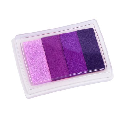 1 gabalas kūrybinių raštinės reikmenų keturių spalvų gradiento rašalo padėklas „pasidaryk pats“ pirštų atspaudų tapybos antspaudo rašalo padėklas