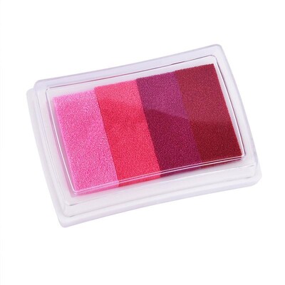 1 gabalas kūrybinių raštinės reikmenų keturių spalvų gradiento rašalo padėklas „pasidaryk pats“ pirštų atspaudų tapybos antspaudo rašalo padėklas