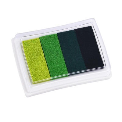 1 gabalas kūrybinių raštinės reikmenų keturių spalvų gradiento rašalo padėklas „pasidaryk pats“ pirštų atspaudų tapybos antspaudo rašalo padėklas