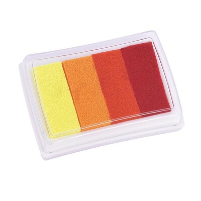 1 gabalas kūrybinių raštinės reikmenų keturių spalvų gradiento rašalo padėklas „pasidaryk pats“ pirštų atspaudų tapybos antspaudo rašalo padėklas