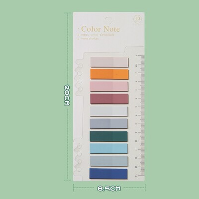 200 de coli Morandi File de index fluorescente transparente Steaguri PET Memo Notă lipicioasă pentru Marcator de pagină Autocolante pentru planificator de birou, școală