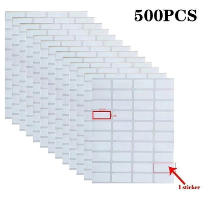 100/500/3000 vnt Lipnūs terminiai etiketės lipdukai Popierius Prekybos centre Kaina Tuščia etiketė Tiesioginis spausdinimas Atsparus vandeniui