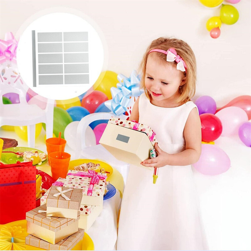 50 db új kreatív jutalom kaparós sorsjegy fóliával bevont matricák, barkácsolás, lekaparható címkék bulikhoz, írószer matricák