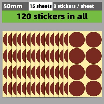 50 mm / 5 cm apvalios dėmės apskritimai sandarinimo lipdukai popierinės etiketės spalvoti taškiniai lipdukai lipni pakuotės etikečių dekoravimas
