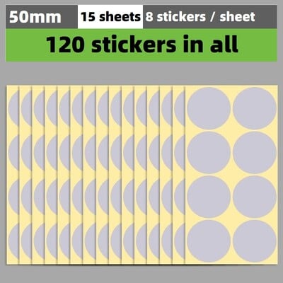 50 mm / 5 cm apvalios dėmės apskritimai sandarinimo lipdukai popierinės etiketės spalvoti taškiniai lipdukai lipni pakuotės etikečių dekoravimas