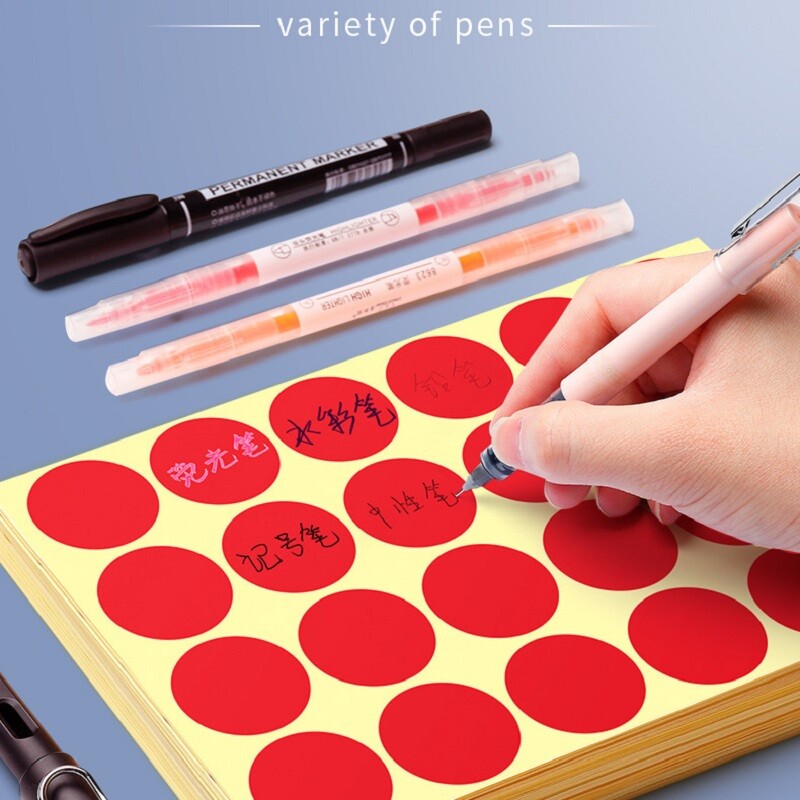 50 mm / 5 cm apvalios dėmės apskritimai sandarinimo lipdukai popierinės etiketės spalvoti taškiniai lipdukai lipni pakuotės etikečių dekoravimas