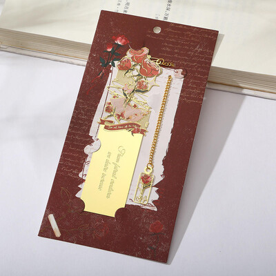 Nauja estetinė tapyba Žymeklių skaitymo žymeklis, skirtas knygų metalui Retro Garsus aliejinis paveikslas Žymė su kutu knygos segtukas Dovana