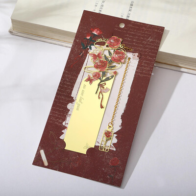 Nauja estetinė tapyba Žymeklių skaitymo žymeklis, skirtas knygų metalui Retro Garsus aliejinis paveikslas Žymė su kutu knygos segtukas Dovana