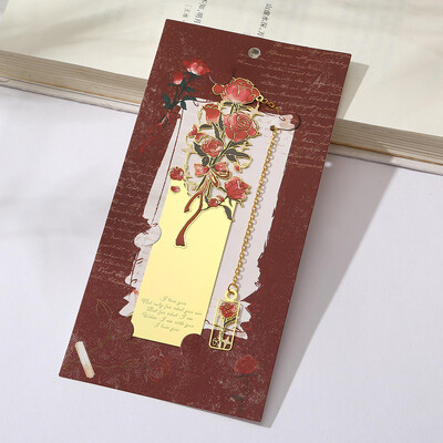 Nauja estetinė tapyba Žymeklių skaitymo žymeklis, skirtas knygų metalui Retro Garsus aliejinis paveikslas Žymė su kutu knygos segtukas Dovana