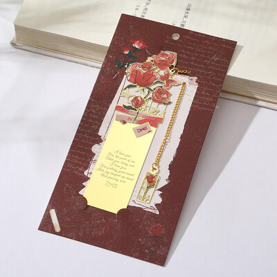 Nauja estetinė tapyba Žymeklių skaitymo žymeklis, skirtas knygų metalui Retro Garsus aliejinis paveikslas Žymė su kutu knygos segtukas Dovana