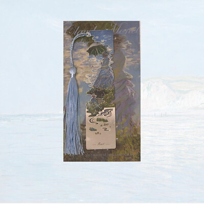 Nauja estetinė tapyba Žymeklių skaitymo žymeklis, skirtas knygų metalui Retro Garsus aliejinis paveikslas Žymė su kutu knygos segtukas Dovana