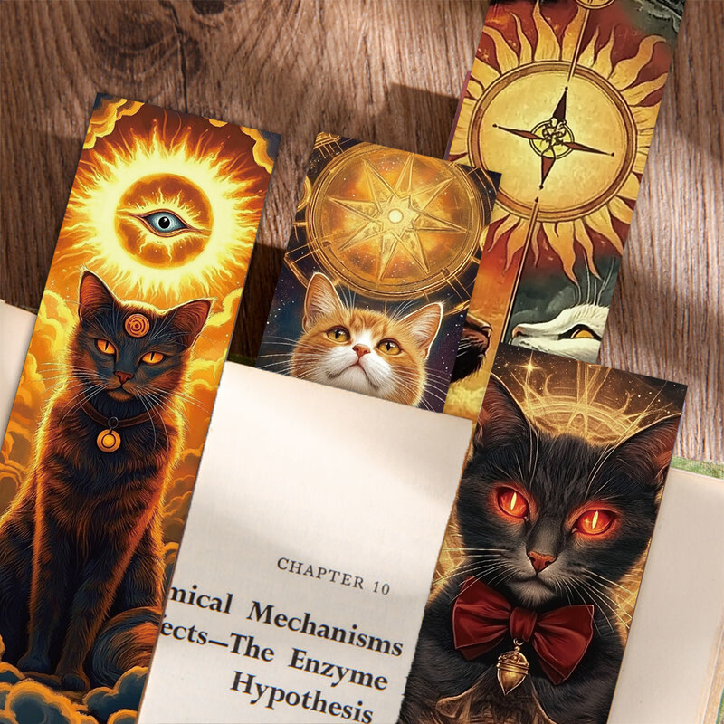 30 komada Retro estetski crtani film Misteriozne mačke Tarot kartice Oznaka DIY Oznake stranica za čitanje učenika Oznake stranica ureda u knjižnici