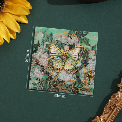 Semn de carte pentru pictură în ulei din seria Fluture, Fluture extraterestru retro, Semn de carte pentru citire pentru elevi, Clip Furnizori de birouri școlare