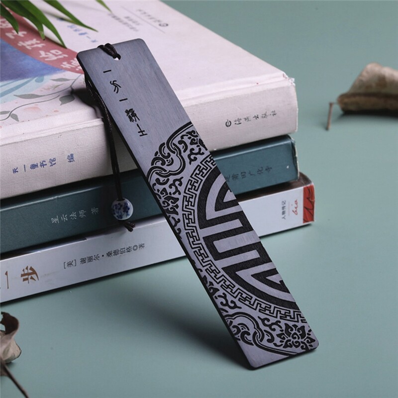 Kineski stil Redwood Sandalwood Oznaka Poslovna škola Komemorativni poklon Oznaka s polumjesecom Najbolji dar za ljubitelje knjiga