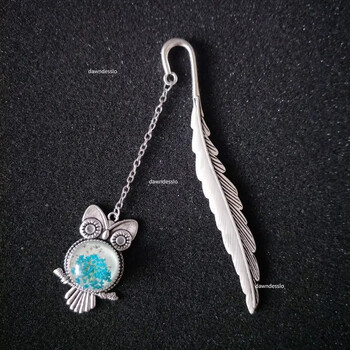 Lovely Luminous Vintage Feather Owl Dragonflies Butterflies Σημάδια βιβλίων για παιδιά Προμήθεια βιβλίου μαθητικού εργαλείου Μεταλλικοί σελιδοδείκτες