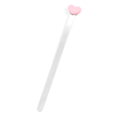 Semn de carte din oțel inoxidabil cu inimă Lecturi rafinate Semn de pagină Articole de papetărie pentru bărbați, femei, literatură simplă, semne de carte, cadouri