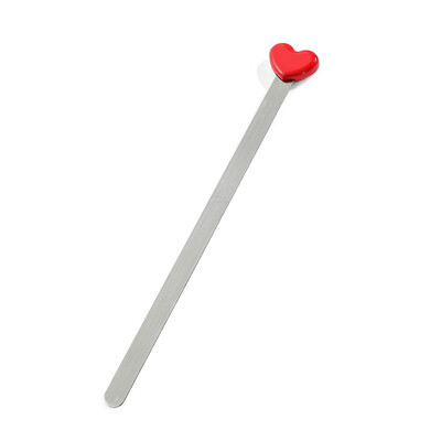 Semn de carte din oțel inoxidabil cu inimă Lecturi rafinate Semn de pagină Articole de papetărie pentru bărbați, femei, literatură simplă, semne de carte, cadouri