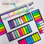 KindFuny 200pcs Transparent Sticky Notes Tab Self-Adhesive Posted It Clear канцелярия Annotation Books Page Marker Канцеларски материали
